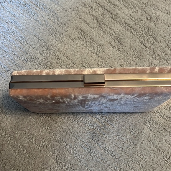 Pink Velvet Box Clutch - Picture 2 of 4